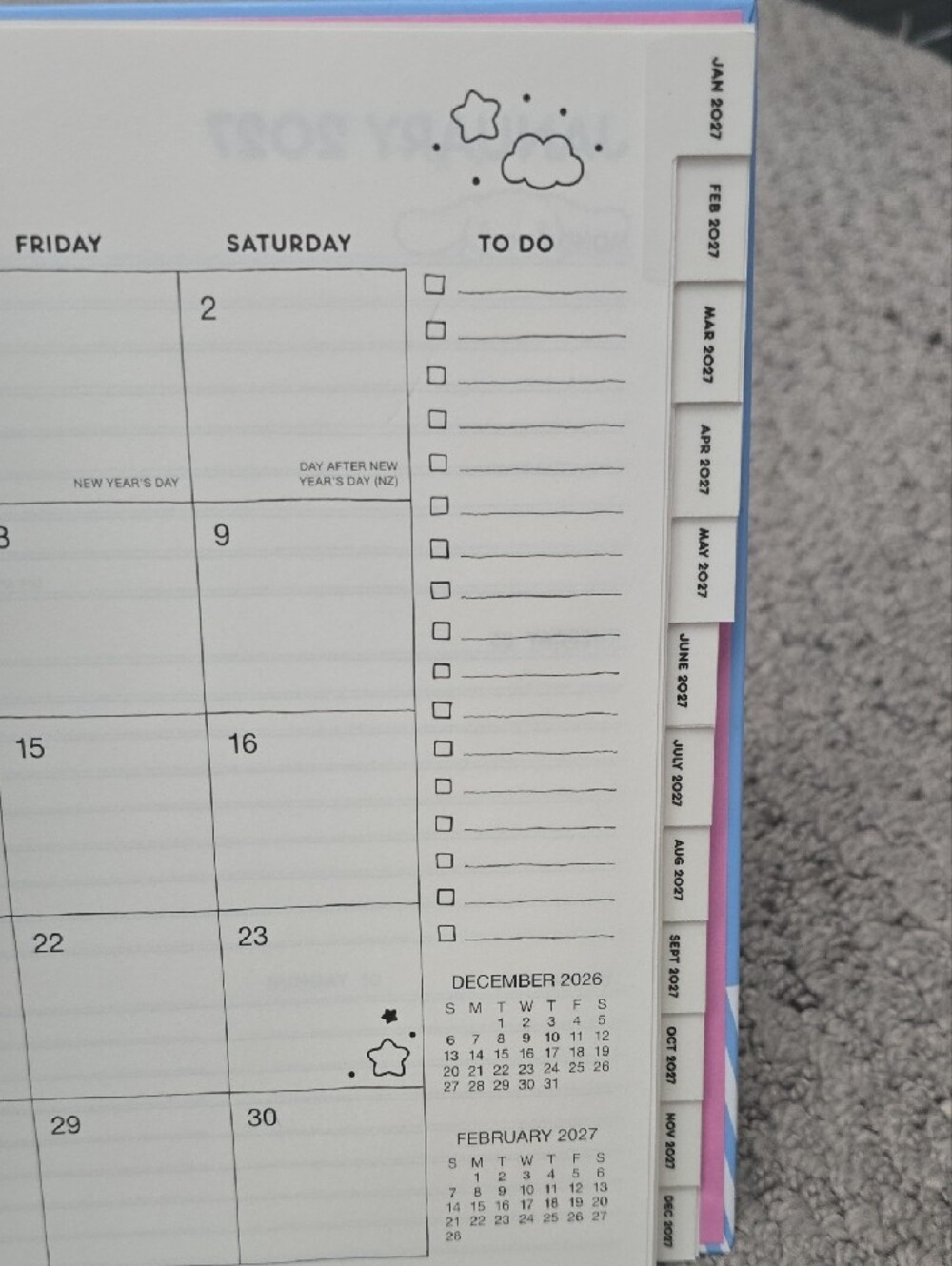 2026-2027 (August 2026 - Decemver 2027) Cinnamoroll 17-Month Planner - Picture 6 of 7